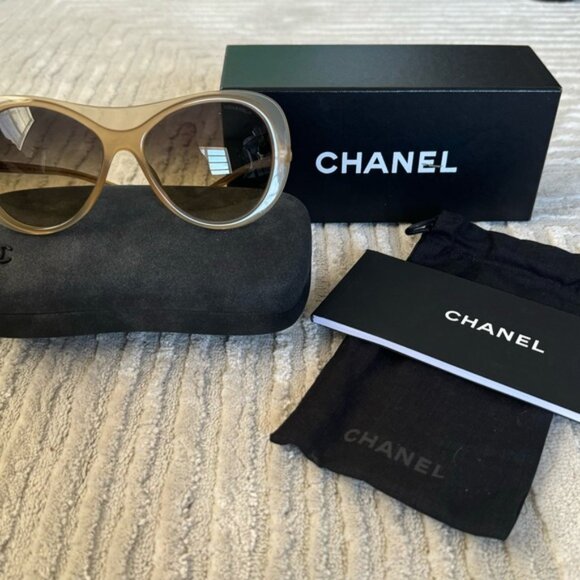 AUTHENTIC Women Chanel Sunglasses 5389-A Frame Brown/ Lens 57-16 with BOX main image 4